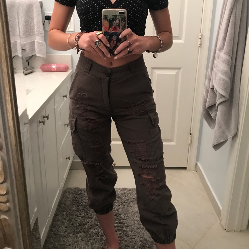 Carmar 1049 mink cargo pants